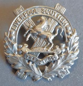 BRITISH - Liverpool Scottish (10th Battalion King's Liverpool Regiment) White …