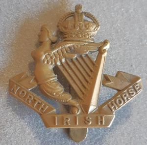 BRITISH The North Irish Horse Special Reserve Cavalry Gilding Metal …