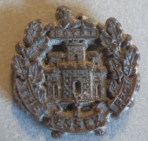 BRITISH WW2 Plastic Hat Badge – The Essex Regiment (Chocolate …