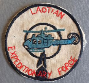 UNITED STATES Vietnam War Period 'LAOTIAN EXPEDITIONARY FORCE” Embroidered patch.