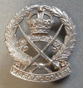 INDIAN King George's R.P. Military College Cast Silver Plated Hat …