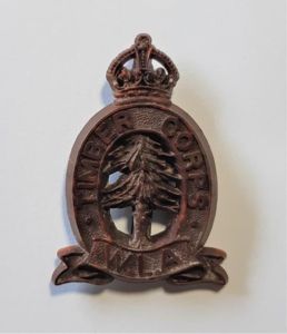 RARE WW2 Women's Land Army Timber Corps Plastic Hat Badge