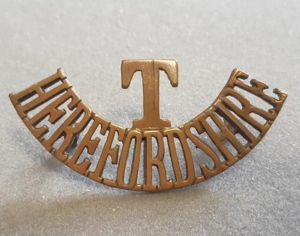 T / HEREFORDSHIRE Shoulder Title (Westlake 1576)