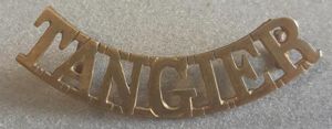 'TANGIER' Brass Shoulder Title