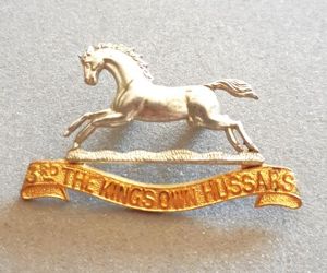 3RD THE KING'S OWN HUSSARS GILT & SILVER Officer's Hat …