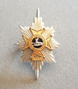 WORCESTER & SHERWOOD FORESTERS GILT / SILV. PLATE / ENAMEL …