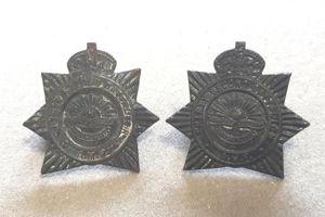 AUSTRALIAN 32nd Infantry Battalion (The Footscray Regt.) Pair Collar Badges