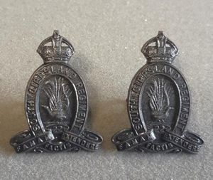 AUSTRALIAN 22nd Infantry Battalion (The South Gippsland Regt.) Oxidised Pair …