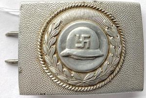 WW2 STALHELM ORGANISATION BELT BUCKLE