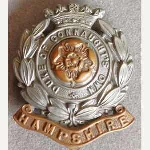 BRITISH - The Hampshire Regt. (6th Battalion) Bi-Metal Hat Badge …