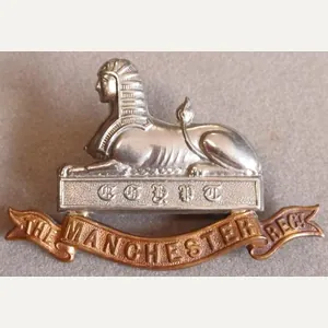 BRITISH - The Manchester Regiment RARE Victorian Bi-Metal Warrant Officer's …