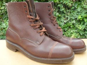 Original 1950's ''Veldtschoen'' Officer's style Brown Leather Boots By George …