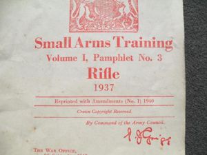 1940 Rifle Small Arms Training Pamphlet