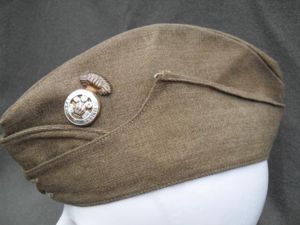 WW2 RWF Khaki O/R's Field Service Cap