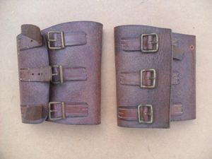 WW1 Period Private Purchase Leather Anklets/ Gaiters