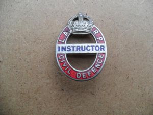 WW2 Local Air Raid Precaution Instructor Badge
