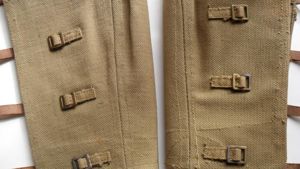 WW2 British Army Tall Gaiters 1942 Dated.