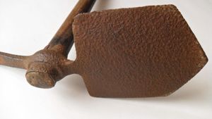 WW1 British Entrenching Tool in Semi Relic Condition