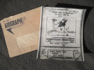 1941 Dated British Airgraph 74 H.A.A Regiment R.A (Middle East …