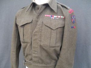 WW2 British R.E Officer's 21st Army Group HQ Battledress Blouse …