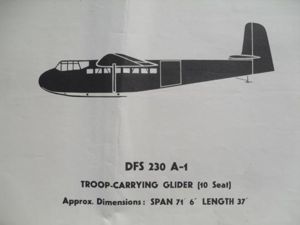 Original WW2 Aircraft Recognition Poster - German DFS A-1 Troop …