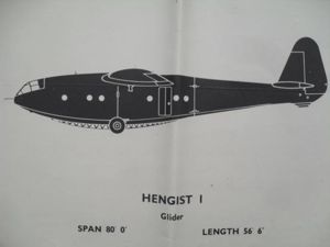 Original WW2 Aircraft Recognition Poster - British Hengist Mk1 Troop …
