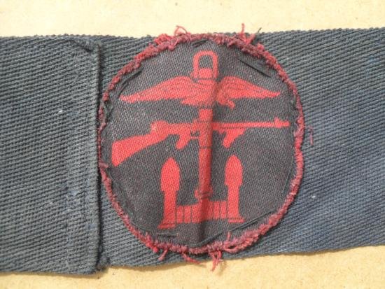 WW2 Printed Combined Operations Formation Sign On Royal Navy Money Belt — image 2