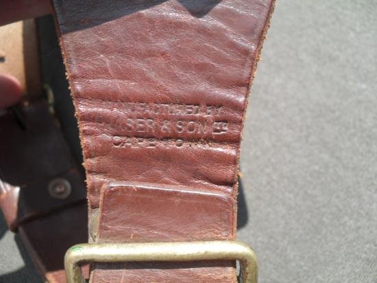 WW2 03 Pattern Leather 50-Round Bandolier South African Issue — image 2