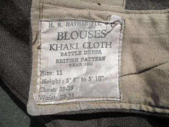 WW2 British 4th Division R.A.S.C Battle Dress 1941 — image 4