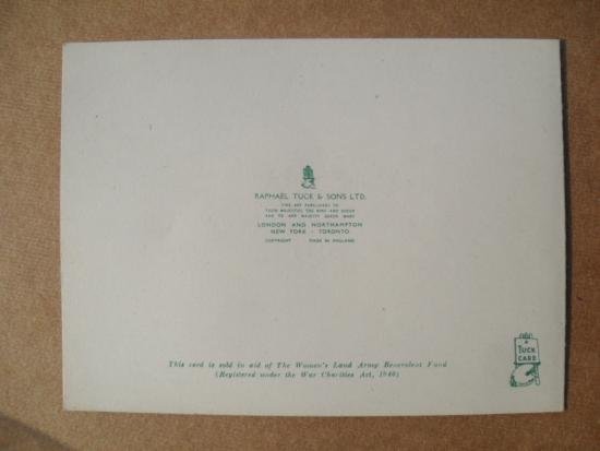 WW2 Women's Land Army Christmas Greetings Card — image 2
