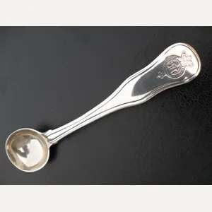 Georgian Royal Fusiliers Sterling Silver Salt/Condiment Spoon 1829