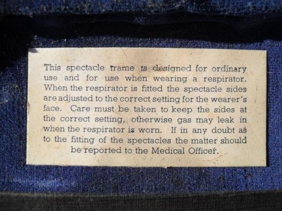 WW2 British Military Respirator Spectacles (Royal Fleet Air Arm) — image 2