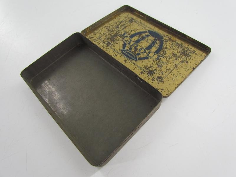 Old Iron Metal Box Egyptian Cigarettes MAROUF — image 4