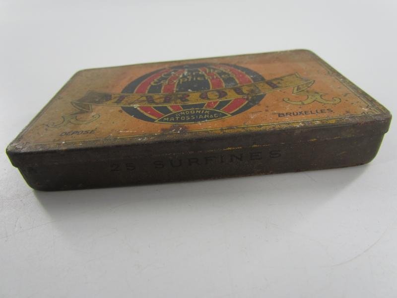 Old Iron Metal Box Egyptian Cigarettes MAROUF — image 5
