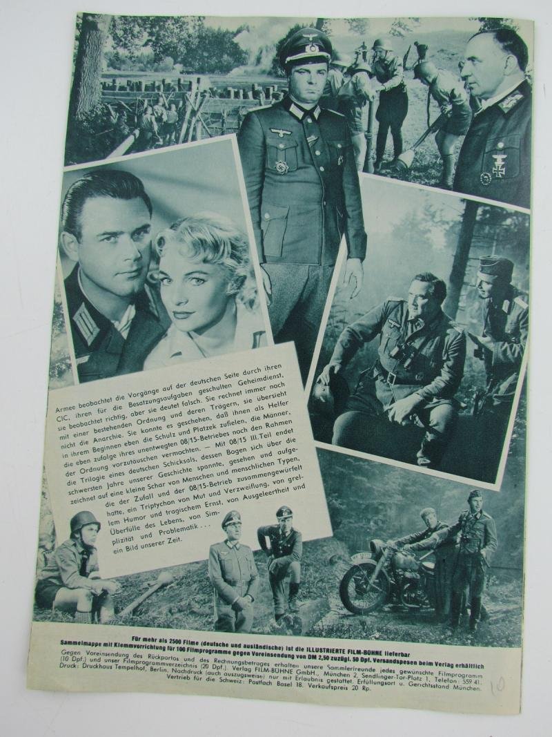 Original Movie Flyer From German Movie 08/15 - In der Heimat 1955 — image 6