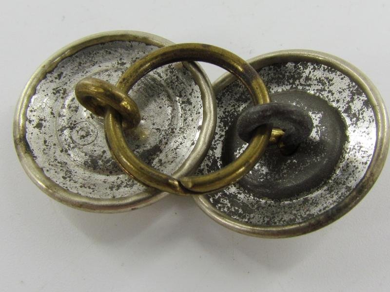 2 x Original German NSDAP (Nazi Party) Political Uniform Buttons — image 4