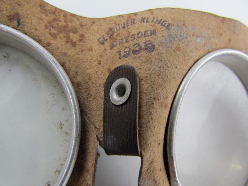 Goggles Maker Marked 1938 — image 3