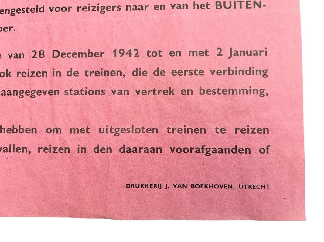 Original Dutch Railway Leaflet : Belangrijke Mededeeling — image 2
