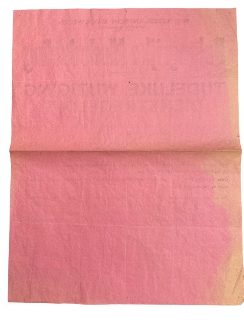 Original Dutch Railway Leaflet : Belangrijke Mededeeling — image 3