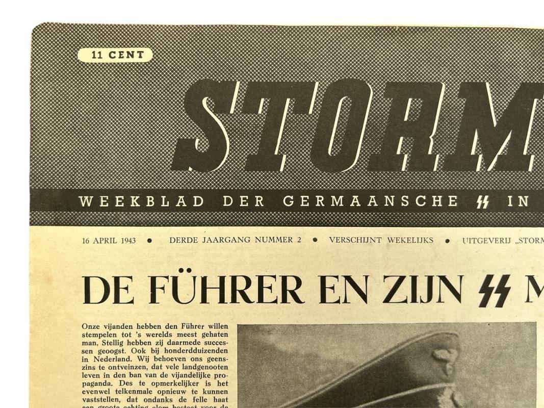 Dutch Waffen SS Newspaper – Storm SS No 2 April 16th 1943 — image 2