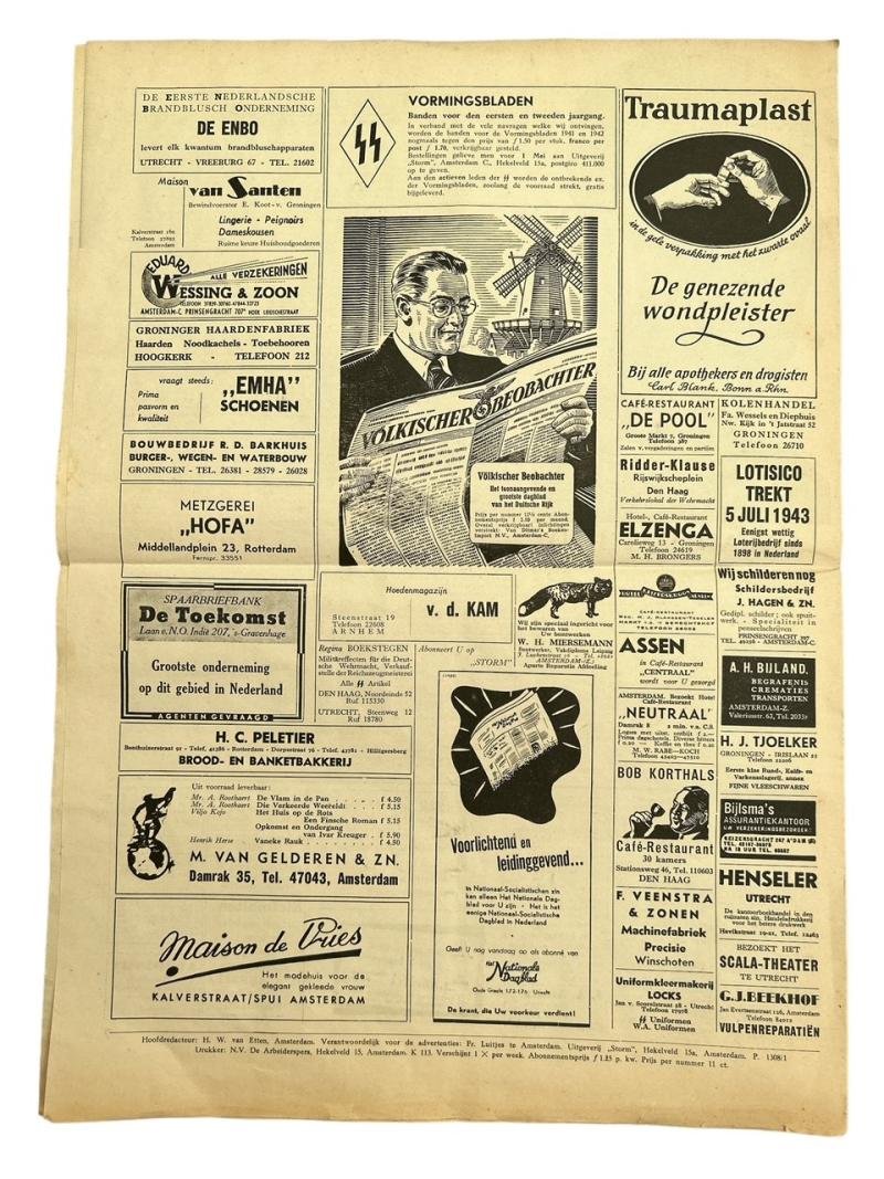 Dutch Waffen SS Newspaper – Storm SS No 2 April 16th 1943 — image 5