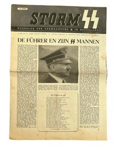 Dutch Waffen SS Newspaper – Storm SS No 2 April …