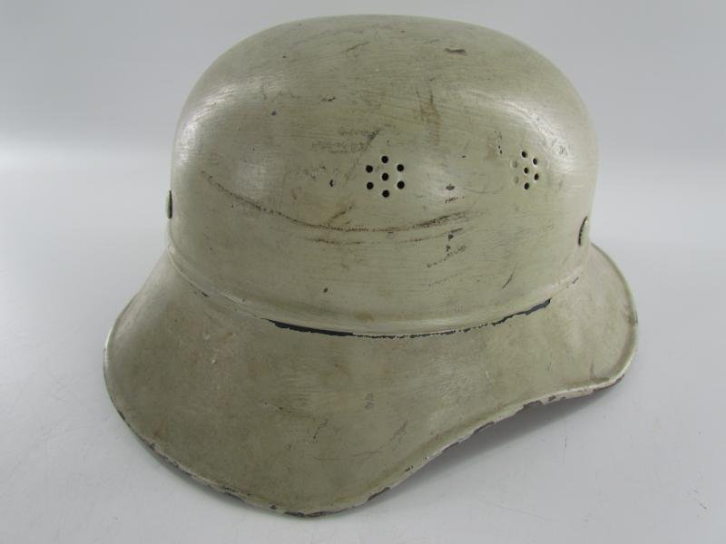 Original Steel Air Raid Gladiator Helmet Used by THW — image 18