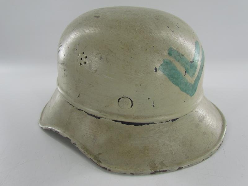 Original Steel Air Raid Gladiator Helmet Used by THW — image 19