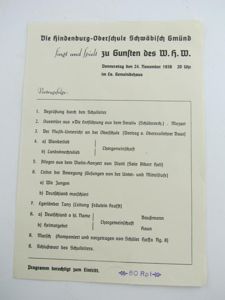 Program For a Performance in a School for the Benefit …