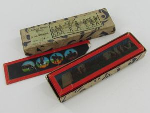 Magic Lantern ( Laterna Magica ) Glass Plates In Original …