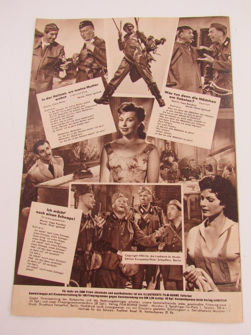 Original Movie Flyer From German Movie Der Frontgockel 1955 — image 5
