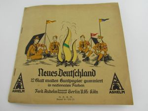 ASHELM Hitler youth New Germany coloured paper.