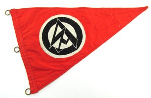SA ( Sturmabteilung ) Pennant Flag With RZM Tag