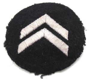 Hitler Jugend or Jungvolk arm rank patch with RZM Label